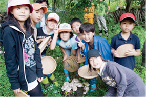 森林塾かずさの森での林業体験（千葉県）