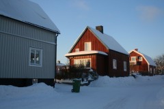 雪化粧のスウェーデンハウス